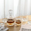 Factory Wholesale Custom 750ml Sunflower Crystal Round Whiskey Decanter